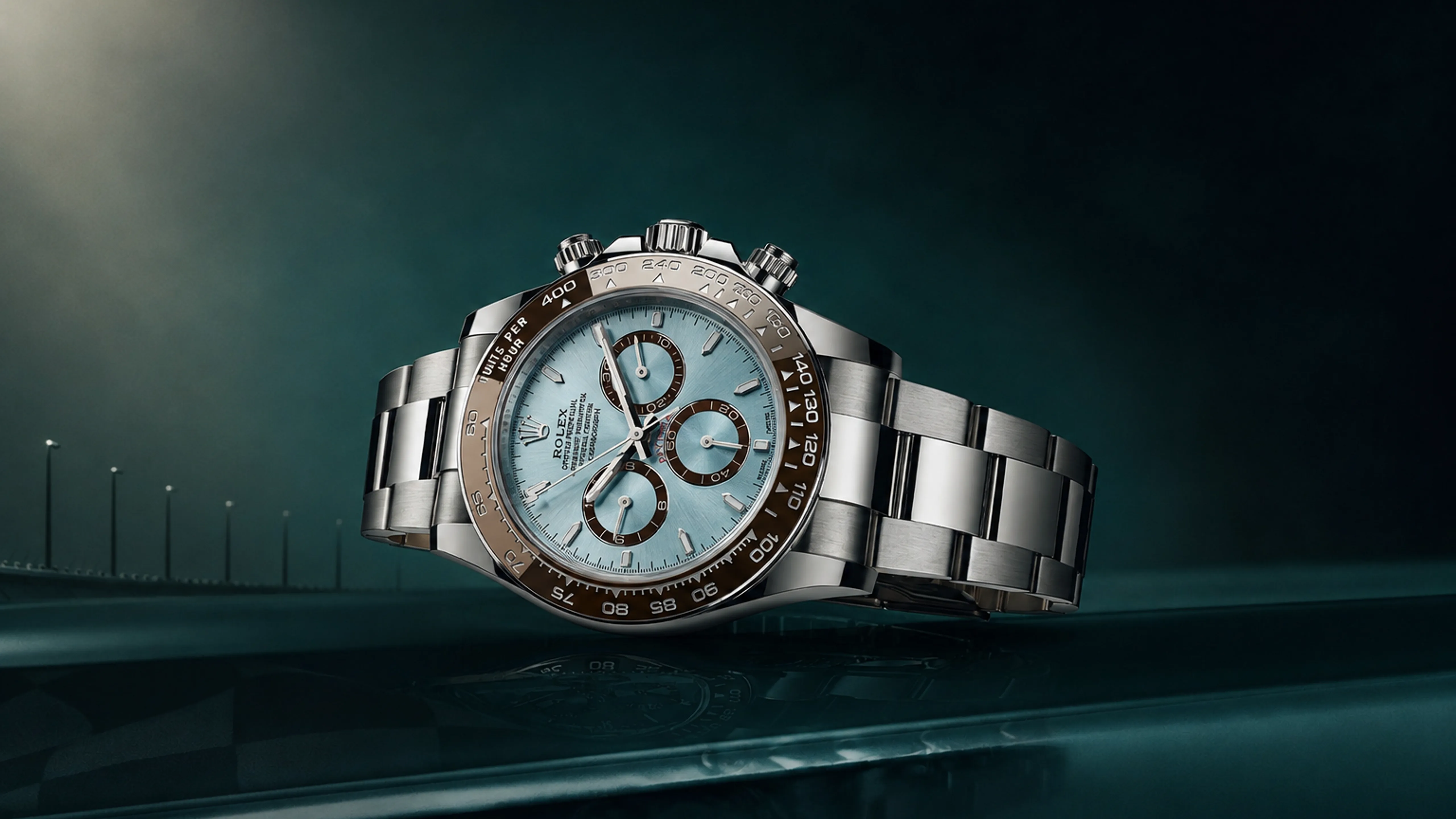 Rolex Daytona with a turquoise dial
